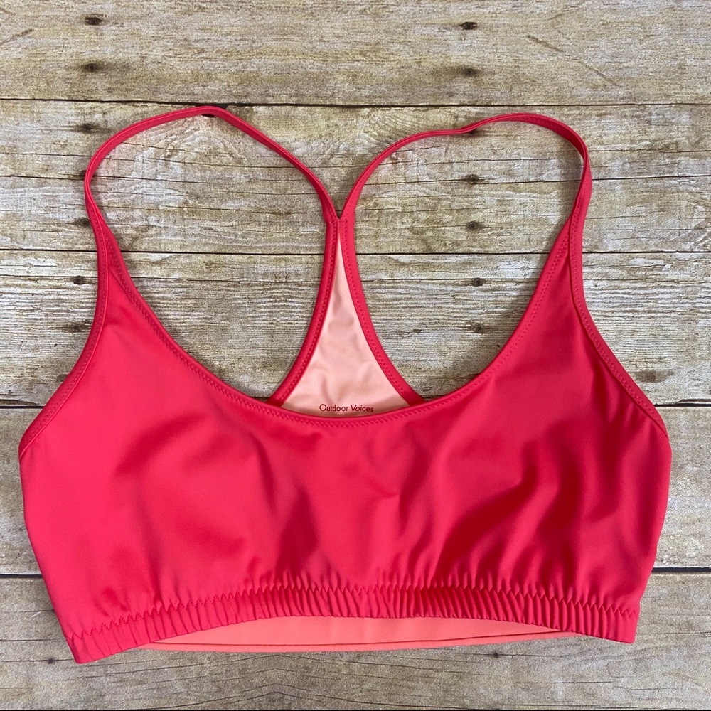 Outdoor Voices Dive Back Cutout Bikini Swim Top - Picture 3 of 6